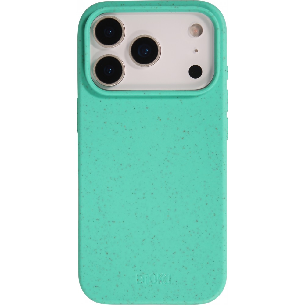 Coque iPhone 17 Pro - Bioka biodégradable et compostable Eco-Friendly - Turquoise
