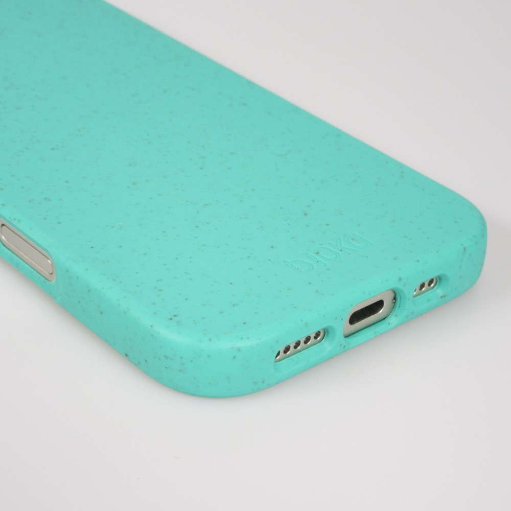 Coque iPhone 17 Pro - Bioka biodégradable et compostable Eco-Friendly - Turquoise