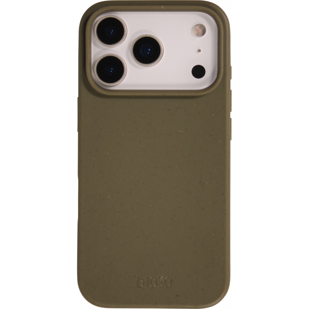 Coque iPhone 17 Pro - Bioka biodégradable et compostable Eco-Friendly - Vert foncé