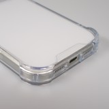 Coque iPhone 17 Pro - Bumper Glass Hybrid TPU silicone anti-choc - Transparent