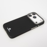 iPhone 17 Pro Max Case Hülle - Carbomile Schutzcase aus echtem Aramid Carbonfaser - Schwarz