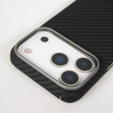 iPhone 17 Pro Max Case Hülle - Carbomile Schutzcase aus echtem Aramid Carbonfaser - Schwarz