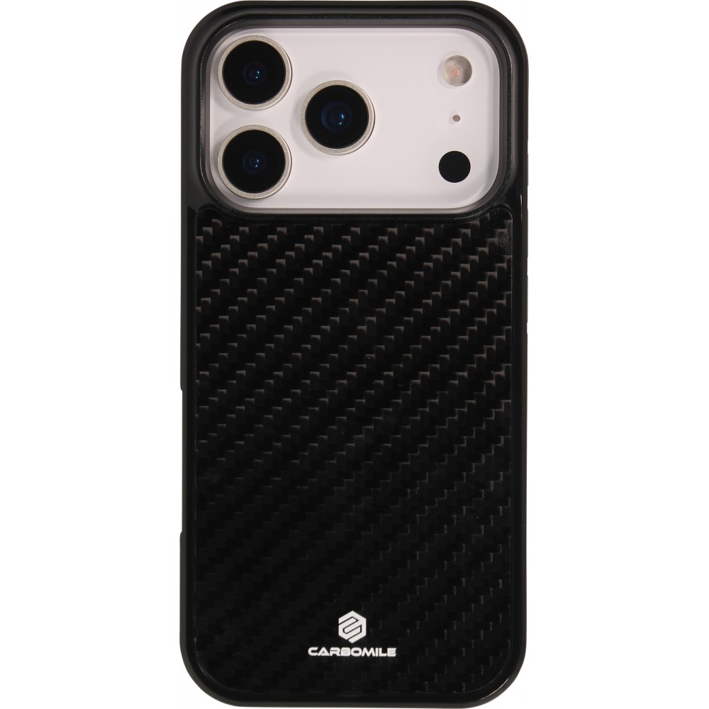 iPhone 17 Pro Max Case Hülle - Carbomile Carbon Fiber (Kompatibel mit MagSafe)