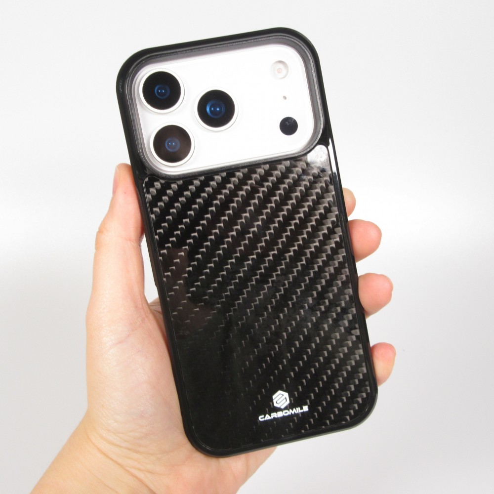 iPhone 17 Pro Max Case Hülle - Carbomile Carbon Fiber (Kompatibel mit MagSafe)