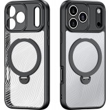 Coque iPhone 17 Pro - Dux Ducis Aimo Mag Series avec support et anneau magnétique  - Noir