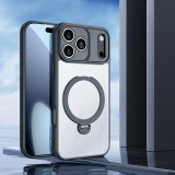 Coque iPhone 17 Pro - Dux Ducis Aimo Mag Series avec support et anneau magnétique  - Noir