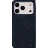 Coque iPhone 17 Pro - Flip Géometrique - Bleu