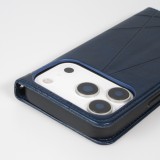 Coque iPhone 17 Pro - Flip Géometrique - Bleu