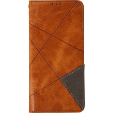 Coque iPhone 17 Pro - Flip Géometrique brun clair