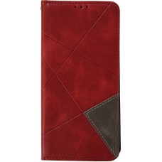 Coque iPhone 17 Pro - Flip Géometrique - Rouge