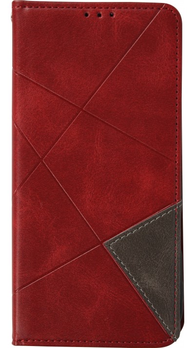 Coque iPhone 17 Pro - Flip Géometrique - Rouge