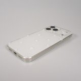 Coque iPhone 17 Pro Max - Gel petit coeur transparent - Blanc