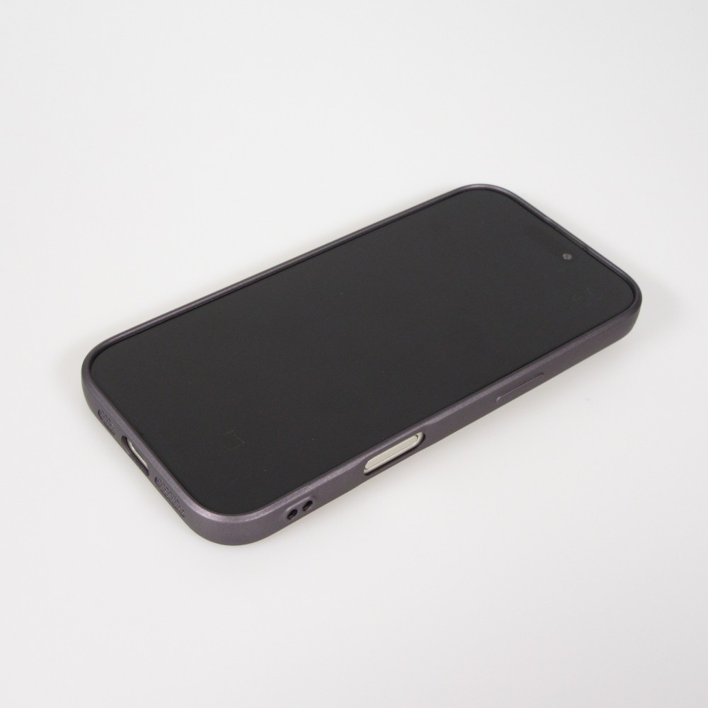 Coque iPhone 17 Pro Max - Gel souple avec vitre de protection caméra MagSafe - Gris foncé