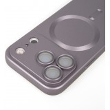 Coque iPhone 17 Pro Max - Gel souple avec vitre de protection caméra MagSafe - Gris foncé