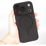 Coque iPhone 17 Pro - Gel souple avec vitre de protection caméra MagSafe - Noir
