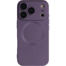 iPhone 17 Pro Case Hülle - Gummi weich mit Kameraschutzglas MagSafe - Violett