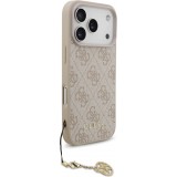 Coque iPhone 17 Pro - Guess 4G charm protection élégante design raffiné accessoire tendance - Rose