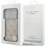 Coque iPhone 17 Pro - Guess 4G charm protection élégante design raffiné accessoire tendance - Rose