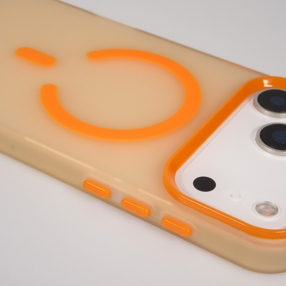 Coque iPhone 17 Pro Max - Jelly Color semi-transparent avec MagSafe - Orange