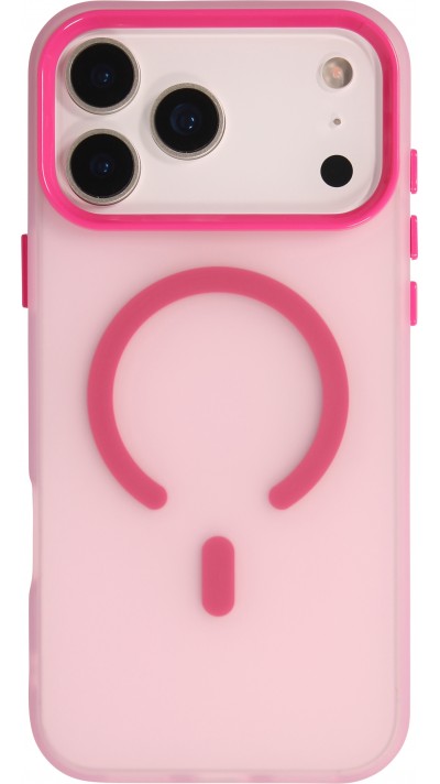 Coque iPhone 17 Pro - Jelly Color semi-transparent avec MagSafe - Rose