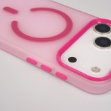 Coque iPhone 17 Pro - Jelly Color semi-transparent avec MagSafe - Rose