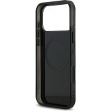 Coque iPhone 17 Pro Max - AMG Double Layer graphiques transparent MagSafe protection élégante - Noir