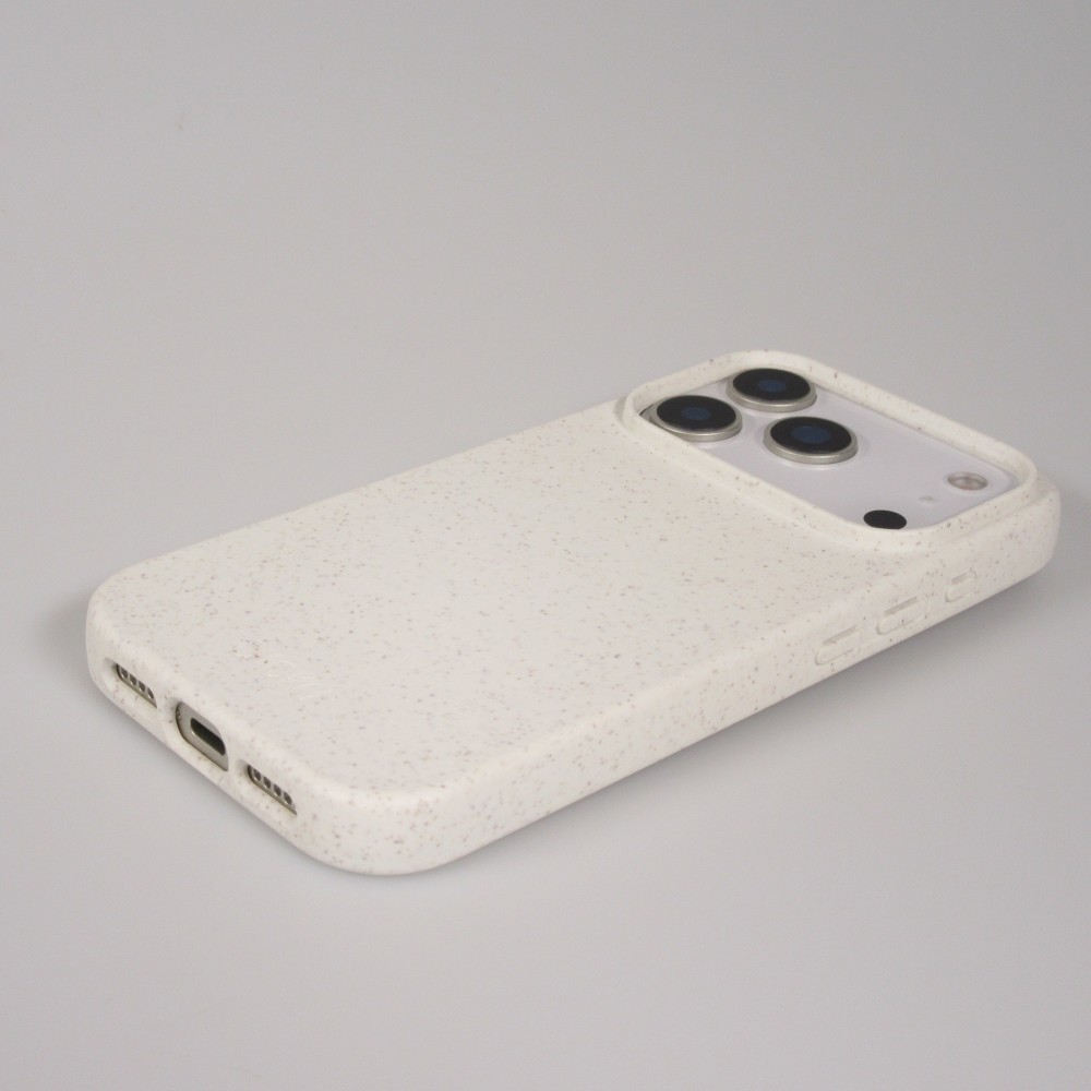 iPhone 17 Pro Max Case Hülle - Bioka Biologisch Abbaubar Eco-Friendly Kompostierbar - Weiss