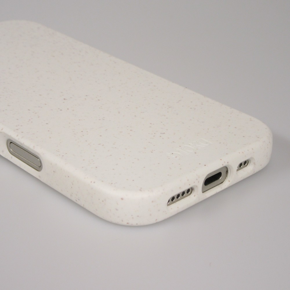 iPhone 17 Pro Max Case Hülle - Bioka Biologisch Abbaubar Eco-Friendly Kompostierbar - Weiss