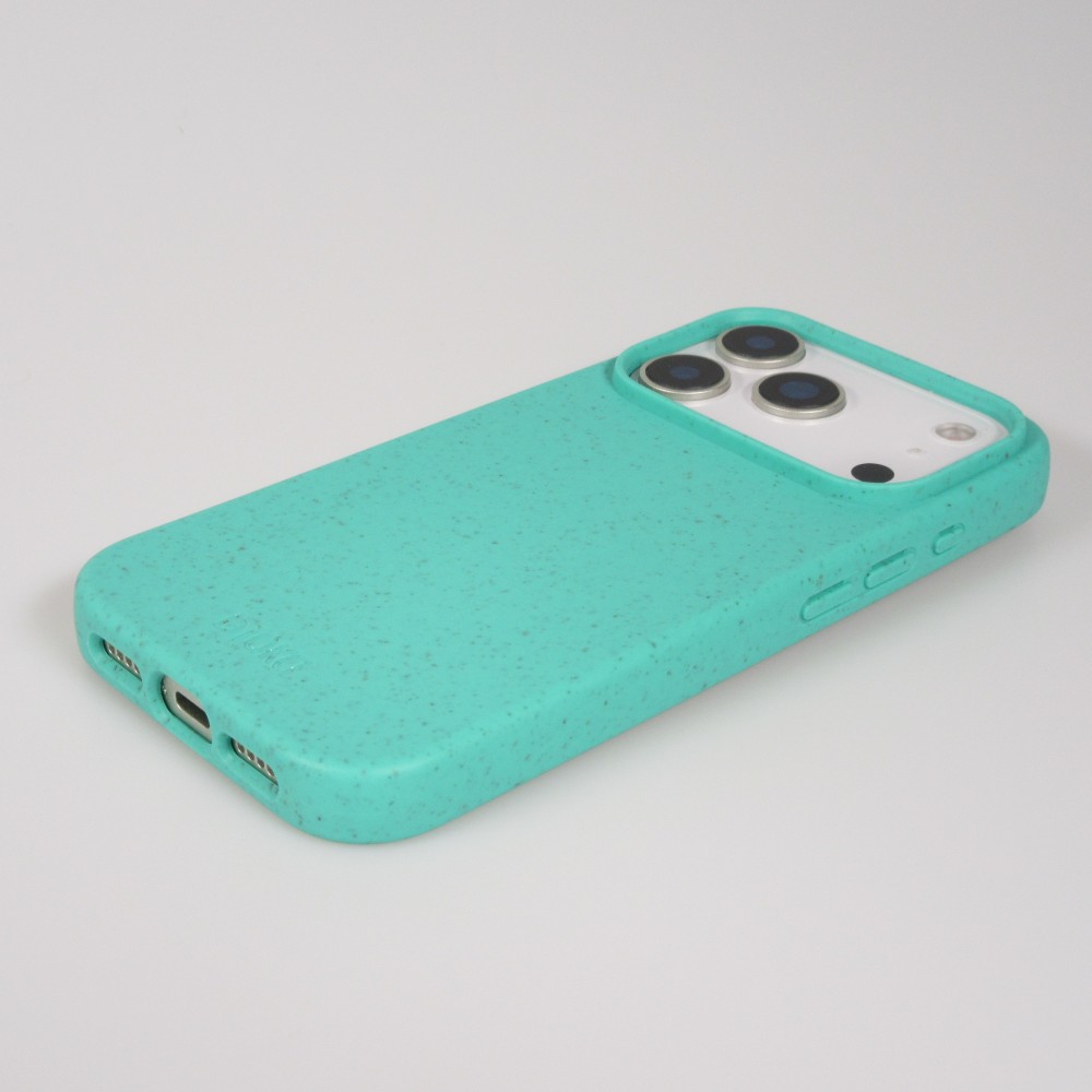 Coque iPhone 17 Pro Max - Bioka biodégradable et compostable Eco-Friendly - Turquoise