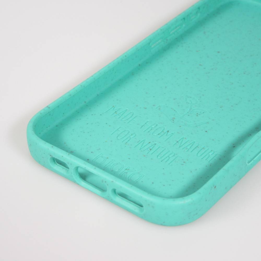 Coque iPhone 17 Pro Max - Bioka biodégradable et compostable Eco-Friendly - Turquoise