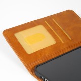 Coque iPhone 17 Pro Max - Flip Géometrique brun clair