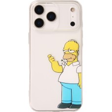 Coque iPhone 17 Pro Max - Gel cartoon Homer Simpson