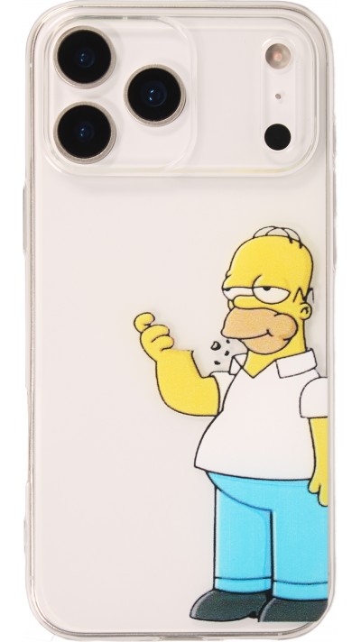 iPhone 17 Pro Max Case Hülle - Gummi cartoon Homer Simpson