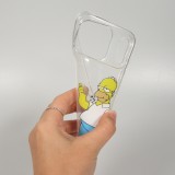 Coque iPhone 17 Pro Max - Gel cartoon Homer Simpson