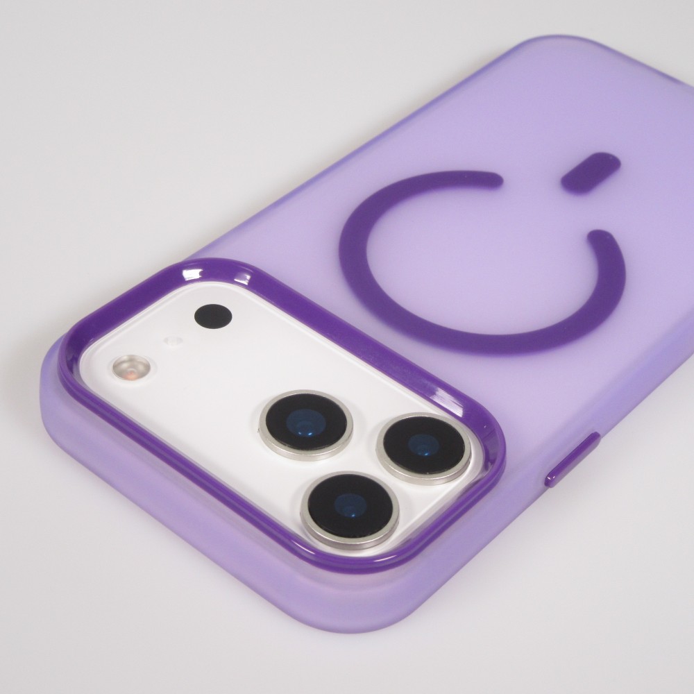 Coque iPhone 17 Pro Max - Jelly Color semi-transparent avec MagSafe - Violet