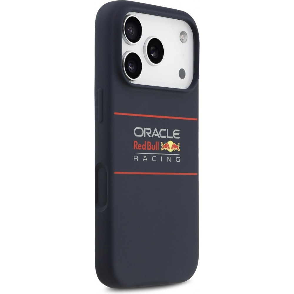 iPhone 17 Pro Max Case Hülle - Red Bull Silikon Horizontal Zentrales Logo MagSafe - Blau
