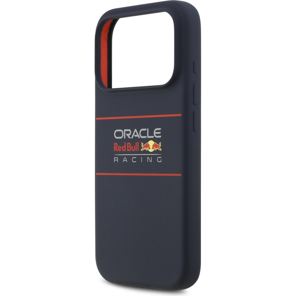 iPhone 17 Pro Max Case Hülle - Red Bull Silikon Horizontal Zentrales Logo MagSafe - Blau