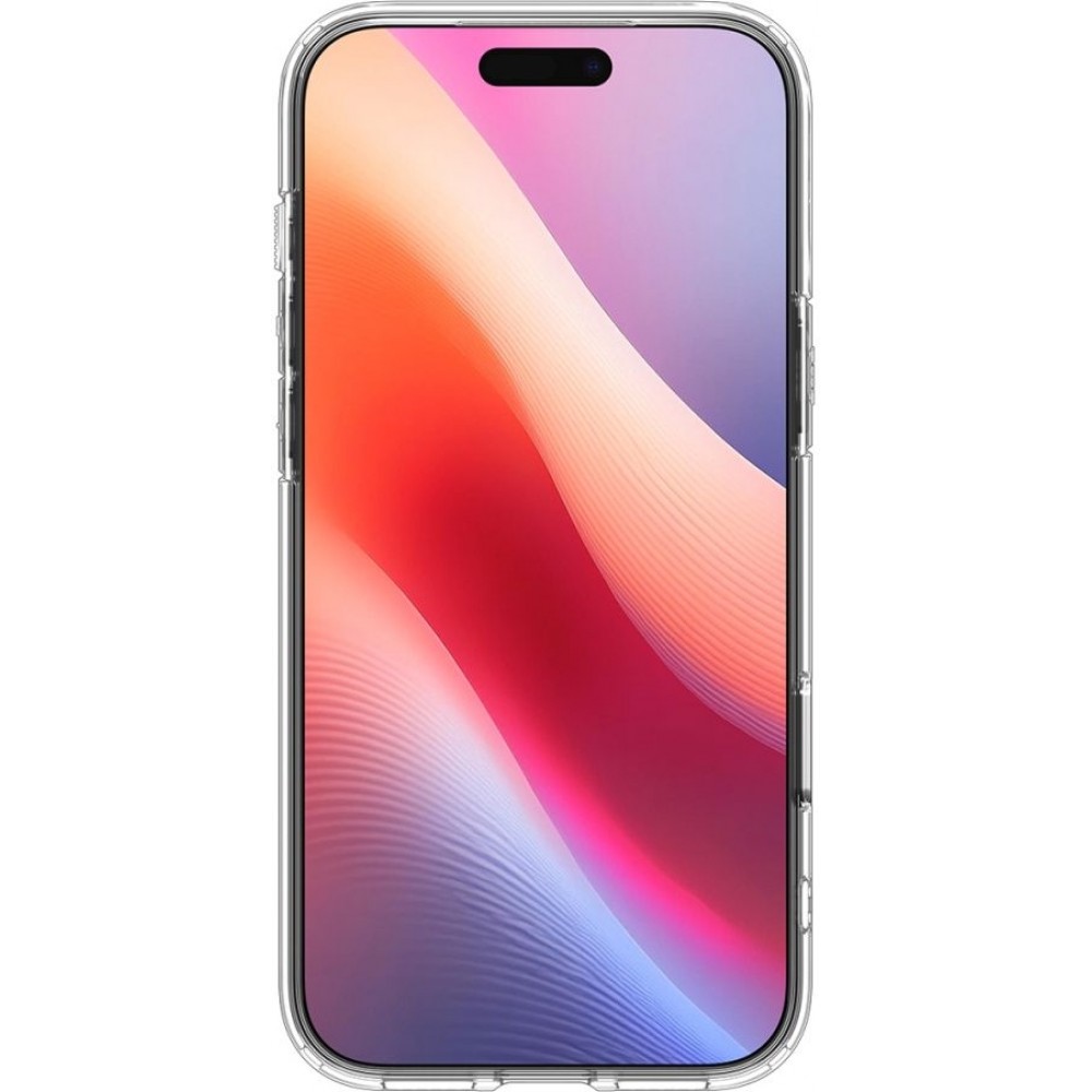 Coque iPhone 17 Pro Max - Spigen Ultra Hybrid T MagFit compatible avec MagSafe transparente et r&eacute;sistante - Transparent