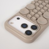 Coque iPhone 17 Pro Max - Murale ventouse pastel avec fixation sur surfaces - Brun