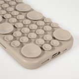 Coque iPhone 17 Pro Max - Murale ventouse pastel avec fixation sur surfaces - Brun