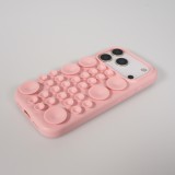 Coque iPhone 17 Pro - Murale ventouse pastel avec fixation sur surfaces - Rose