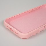 Coque iPhone 17 Pro - Murale ventouse pastel avec fixation sur surfaces - Rose