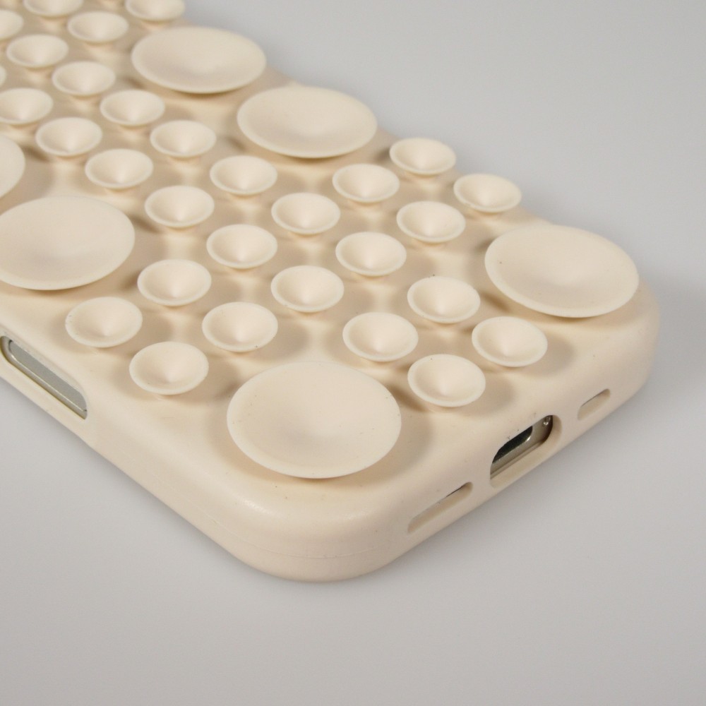 Coque iPhone 17 Pro Max - Murale ventouse pastel avec fixation sur surfaces - Vanille
