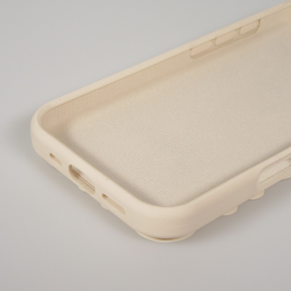 Coque iPhone 17 Pro Max - Murale ventouse pastel avec fixation sur surfaces - Vanille