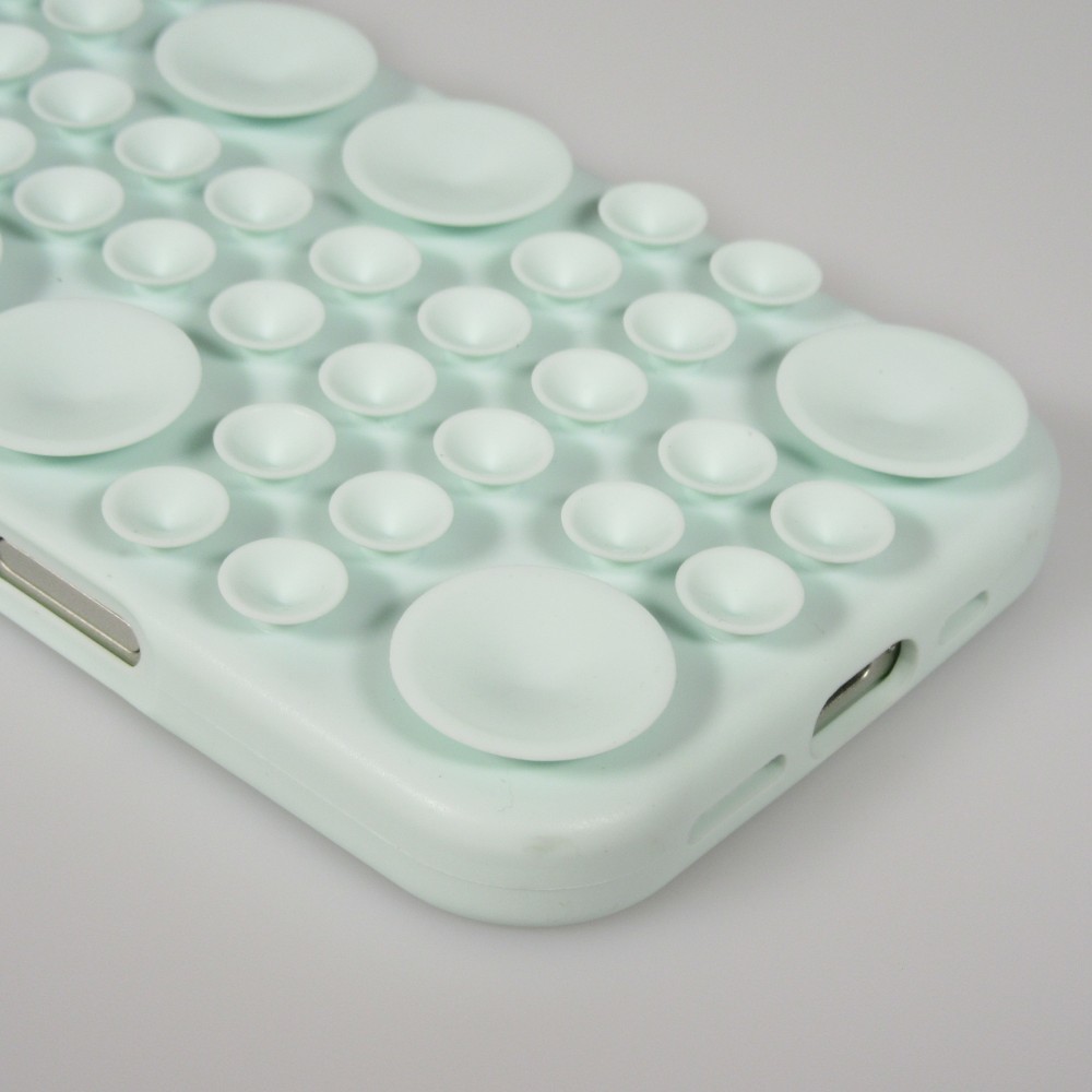 Coque iPhone 17 Pro - Murale ventouse pastel avec fixation sur surfaces - Vert menthe