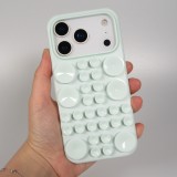 Coque iPhone 17 Pro - Murale ventouse pastel avec fixation sur surfaces - Vert menthe