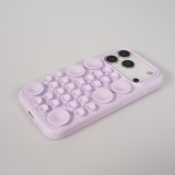 Coque iPhone 17 Pro - Murale ventouse pastel avec fixation sur surfaces - Violet