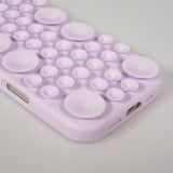Coque iPhone 17 Pro - Murale ventouse pastel avec fixation sur surfaces - Violet