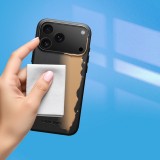 Coque iPhone 17 Pro - Qialino cuir véritable (compatible MagSafe) - Noir