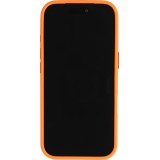 Coque iPhone 17 Pro - SiliconeEdge antichoc avec renfort silicone boutons m&eacute;tal et protection de batterie - Orange